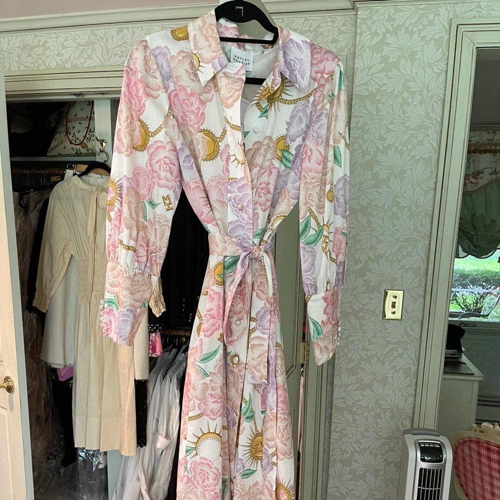 Maxi shirt dress with sash